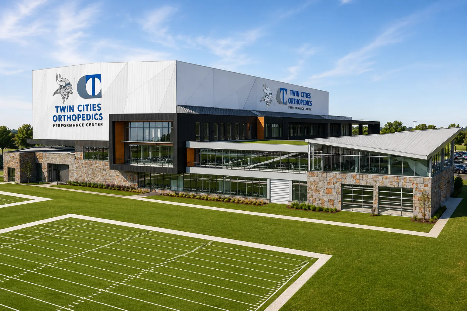 Vikings Practice Facility in Eagan, Minnesota, a featured Unitech sports technology project